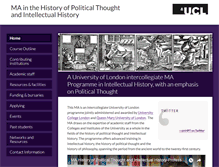 Tablet Screenshot of historyofpoliticalthought.org